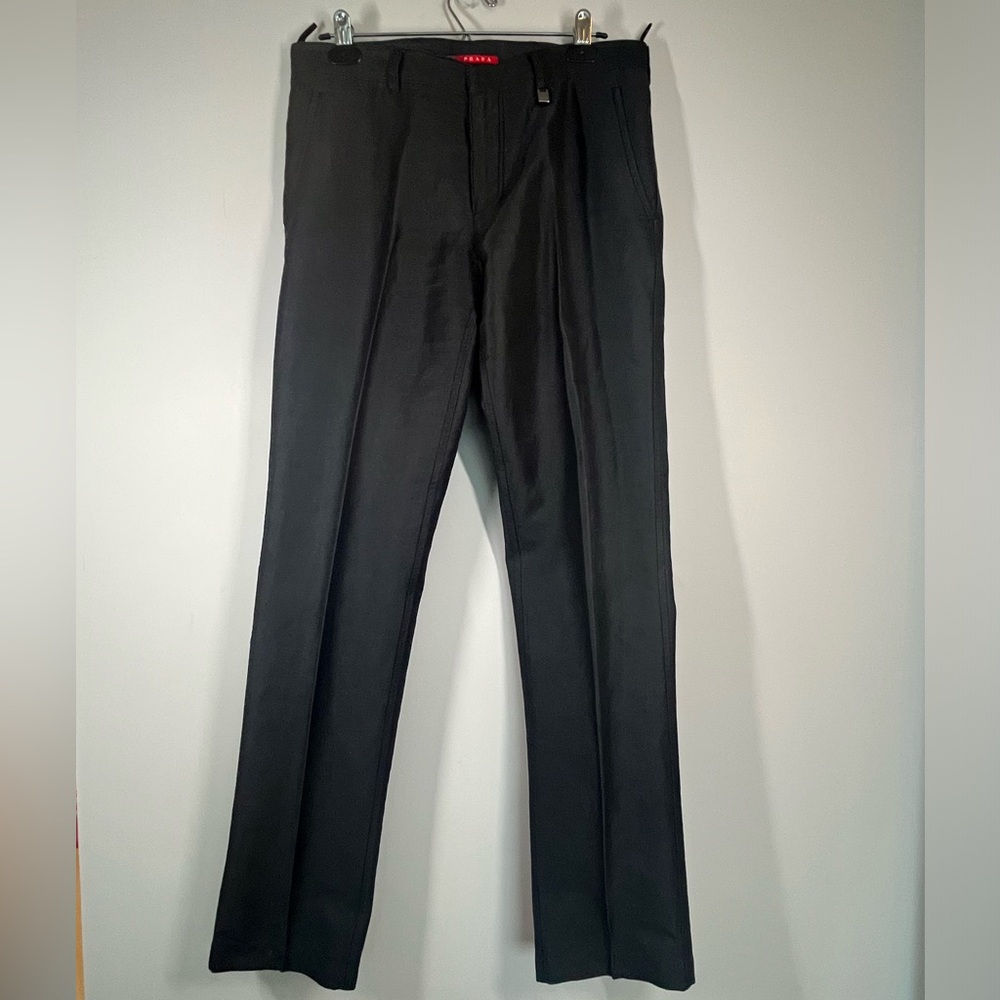 Prada Linen Cotton Blend Pants